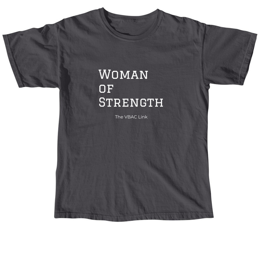 Woman of Strength, a Graphite Comfort Colors Unisex Tee