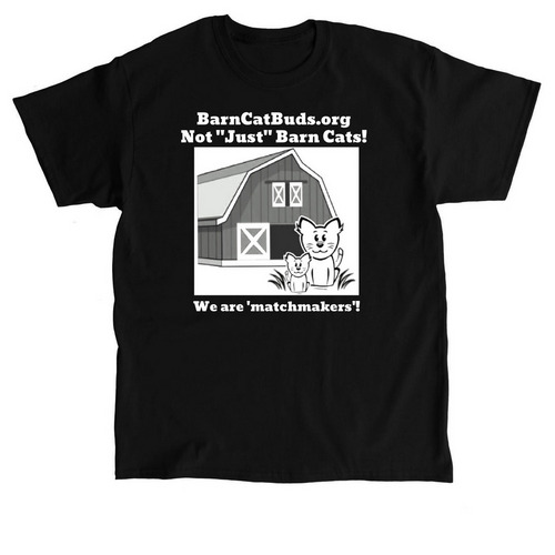 BarnCatBuddies, a Black Classic Unisex Tee