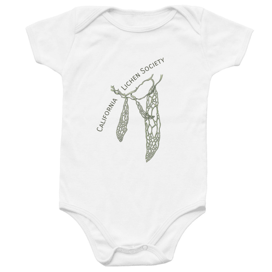 California Lichen Society Onesie, a White Infant Onesie