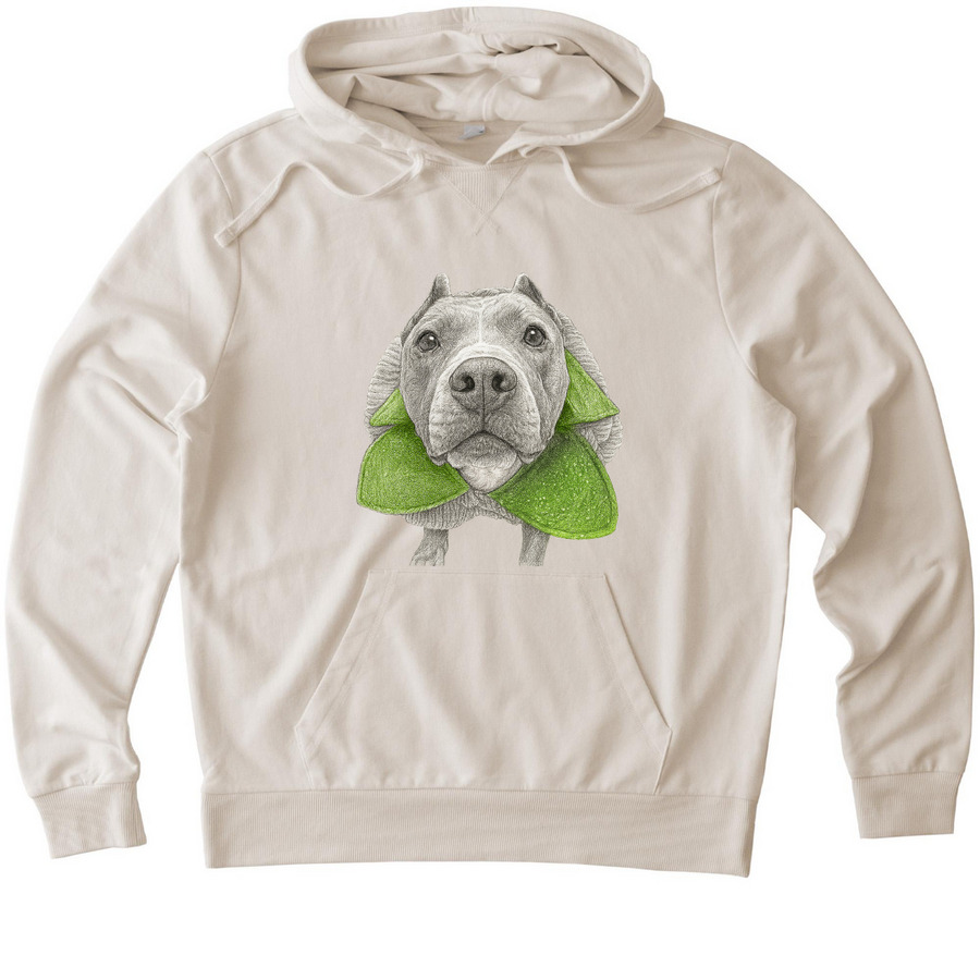 BORN INHERENTLY GOOD - ANGEL, a White Sand Allmade Organic French Terry Pullover Hoodie