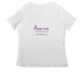 PWS Advocate Who NEVER GIVES UP!, a White Women's Relaxed V-Neck Tee (back-view)