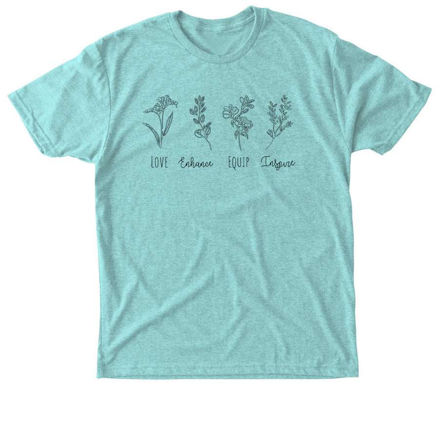 LifeSong Enhance T-Shirt, a Tahiti Blue Triblend Unisex Tee