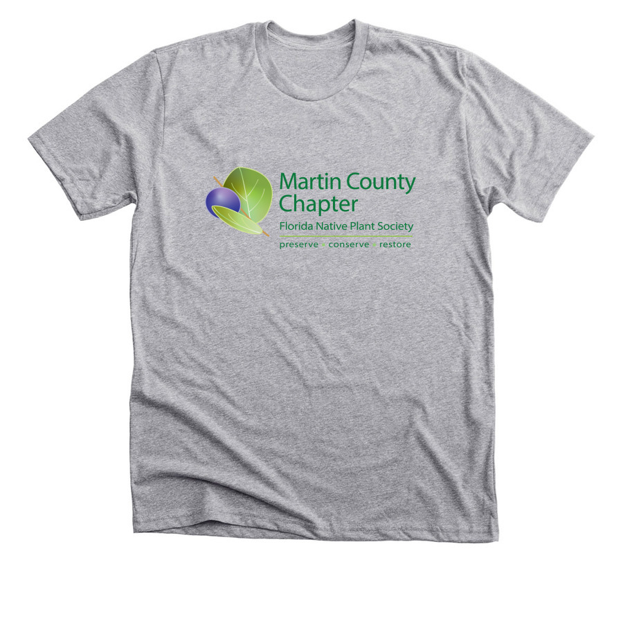 ?Plum in the Pines, a Athletic Heather Premium Unisex Tee