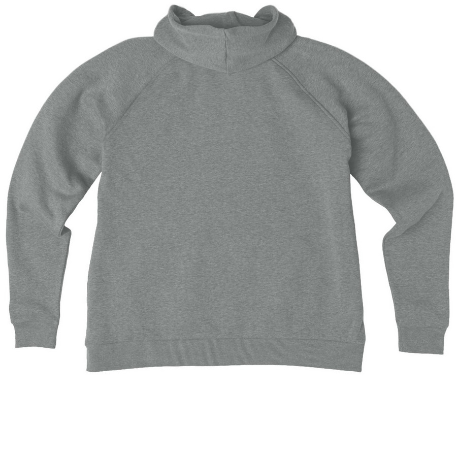SAA Zip Ups, a Aluminum Grey Heather Allmade Women?s Organic CVC Zip-Up Hoodie (back-view)