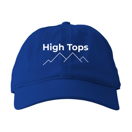High Tops, a Royal Printed Eco Baseball Cap