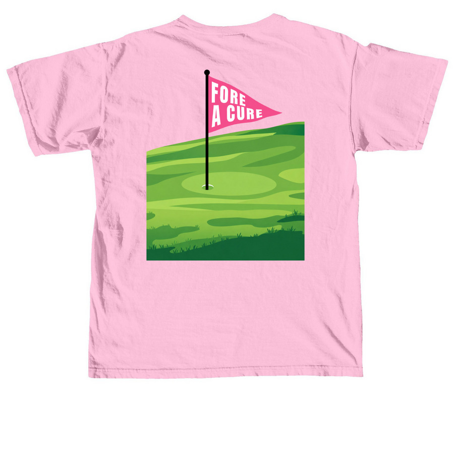 Brave Birdie's Brigade, a Blossom Comfort Colors Unisex Tee (back-view)