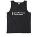 White Logo Shirts, a Black Comfort Colors Tank Top