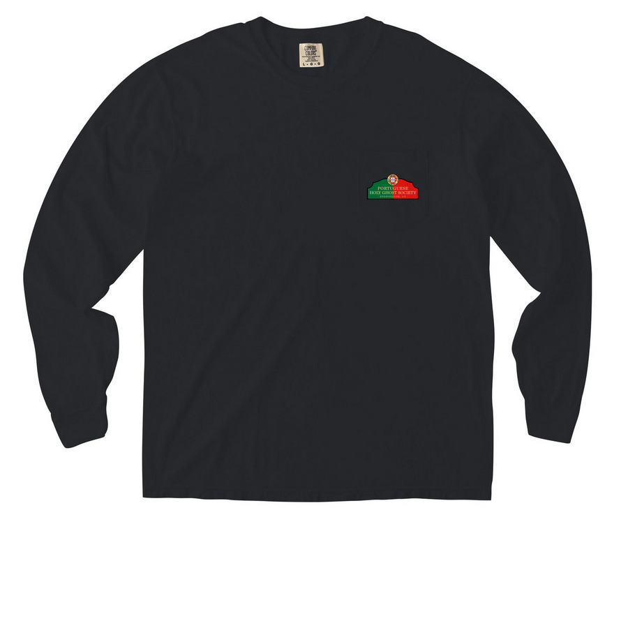 100th Anniversary Pocket Short/Long Sleeve&nbsp;, a Black Comfort Colors Long Sleeve Pocket Tee