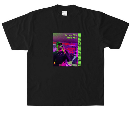 Jazz and R&B in the Dark Toni, a Black Heavyweight Garment Dye Tee