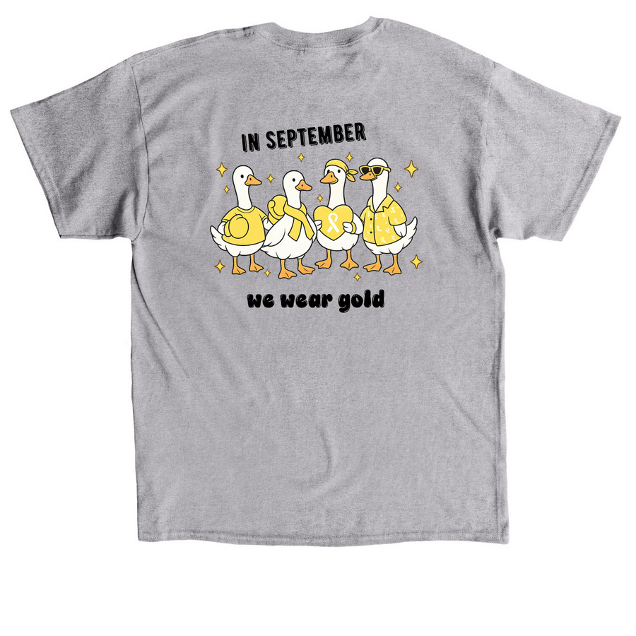 PICU goes gold, a Sport Grey Classic Unisex Tee (back-view)