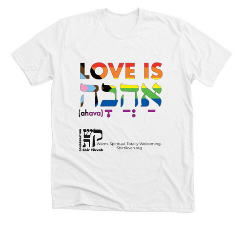 Shir Tikvah Pride, a Solid White Blend Premium Unisex Tee