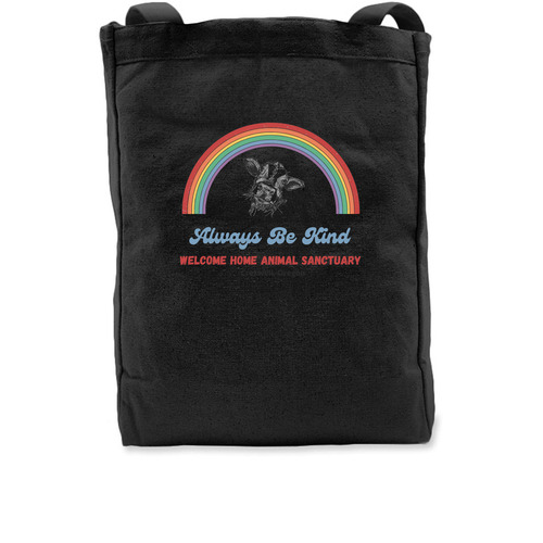 Always Be Kind, a Black Recycled Cotton Tote Bag