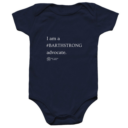 BSF #BarthSTRONG Advocate, a Navy Infant Onesie
