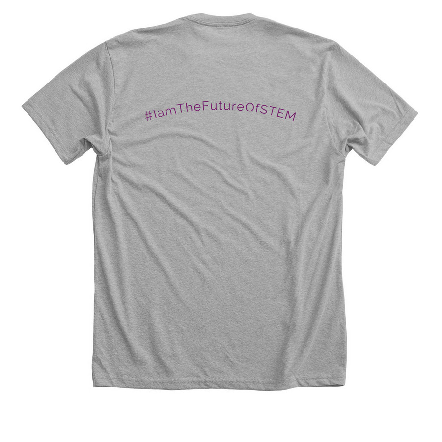 Maydm - I am the future of STEM, a Athletic Heather Premium Unisex Tee (back-view)