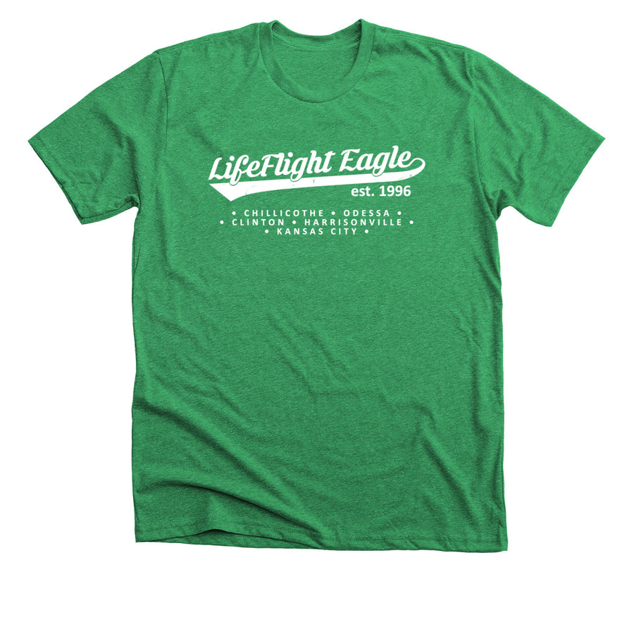 Swoosh Tee (Greens), a Heather Kelly Premium Unisex Tee