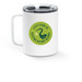 50th Mug, a White Stainless Steel Travel Mug (back-view)