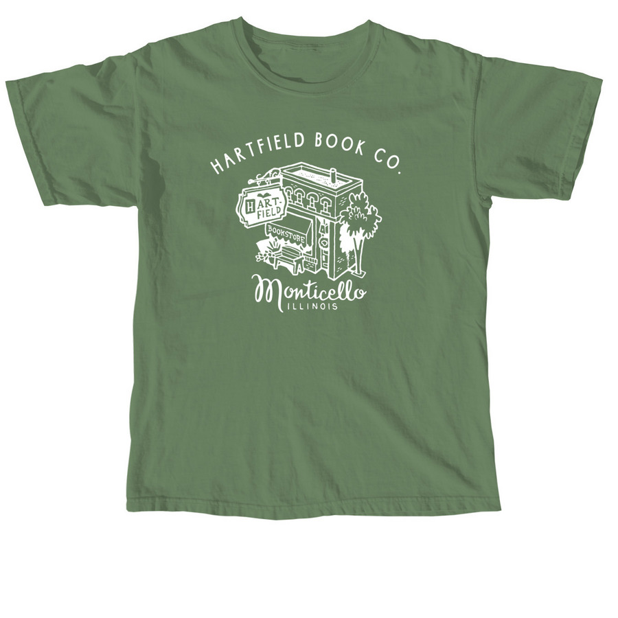 Your Friendly Neighborhood Bookstore, white, a Hemp Comfort Colors Unisex Tee