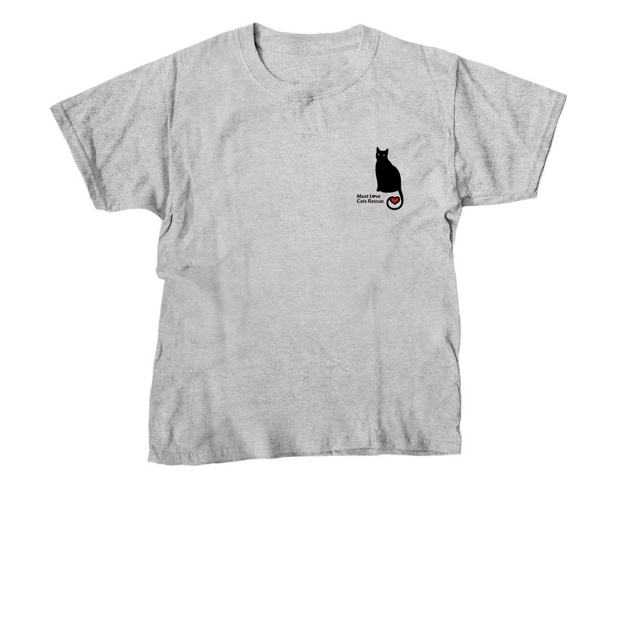 Peace, Love, Cats, a Sport Grey Youth Unisex Tee