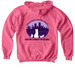 BFF Double Logo Sweatshirt, a Pink Lemonade Softstyle Youth Pullover Hoodie (back-view)