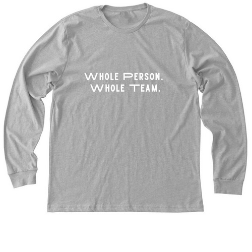 2026 CFHA "Whole Person, Whole Team" Apparel, a Athletic Heather Premium Long Sleeve Tee