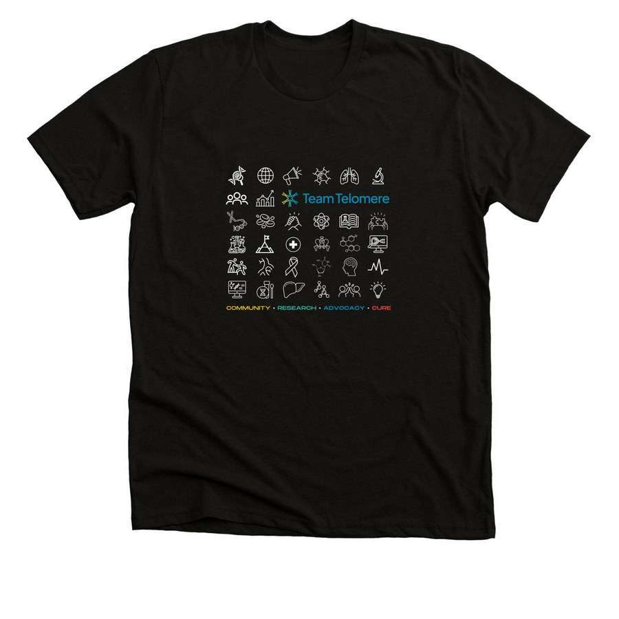 TBD Awareness Month 2025 - Icons of TBDs, a Solid Black Blend Premium Unisex Tee