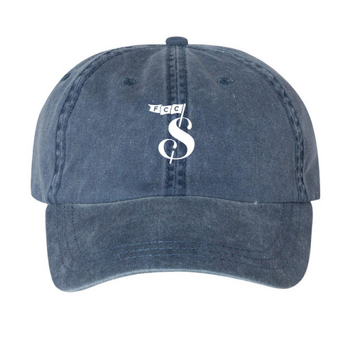 FCC Students The Classic Dad Hat (Icon), a Navy Printed Pigment Dye Baseball Cap