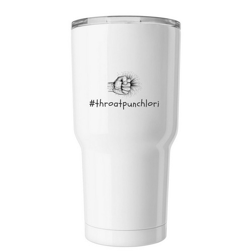 Throat punch Lori cup, a White Insulated Tumbler