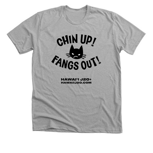 Chin Up!, a Athletic Heather Premium Unisex Tee