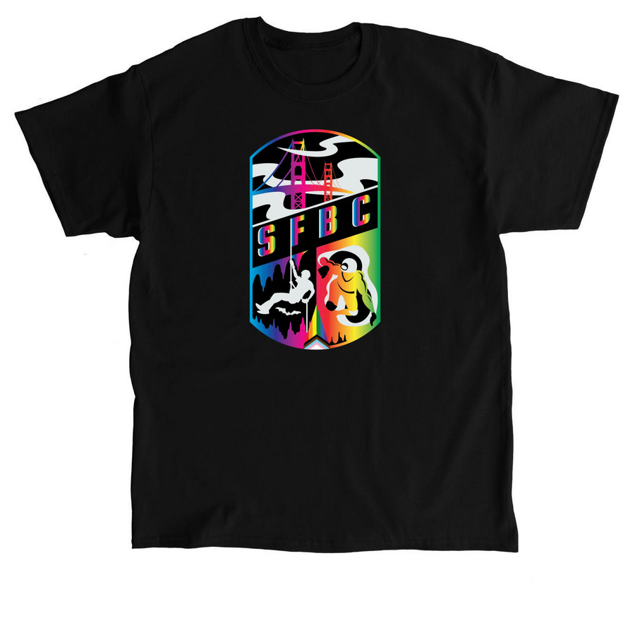 SFBC Pride Shirts, a Black Classic Unisex Tee