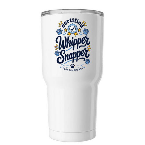 Certified Whipper Snapper Tumbler, a White Insulated Tumbler