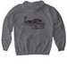 Cedar Island Club Sweatshirts, a Charcoal Gildan Softstyle Pullover Hoodie (back-view)