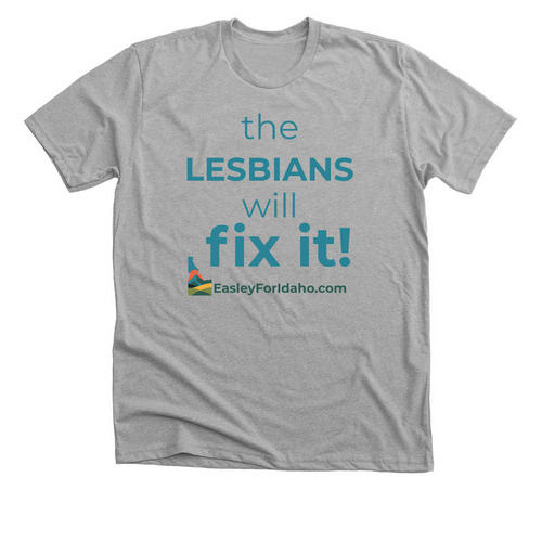 The Lesbians will fix it, a Athletic Heather Premium Unisex Tee