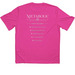 Hot Pink MR performance shirt &nbsp;, a Neon Pink Classic Performance Tee (back-view)