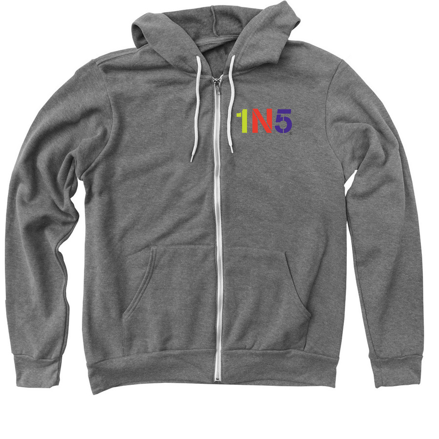 1N5 | YOU ARE NOT ALONE, a Deep Heather Zip Up Hoodie