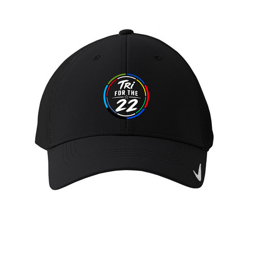 Tri For the 22 | Veterans & Athletes United, a Black Printed Nike Dri-FIT Legacy Performance Cap