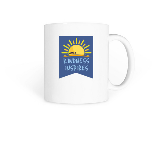 WMCA Kindness Inspires Mugs, a White Coffee Mug