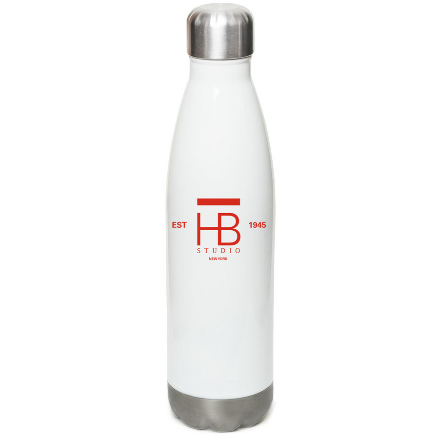 HB Bottle, a White Stainless Steel Water Bottle