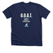 G.O.A.T., a Solid Navy Blend Premium Unisex Tee
