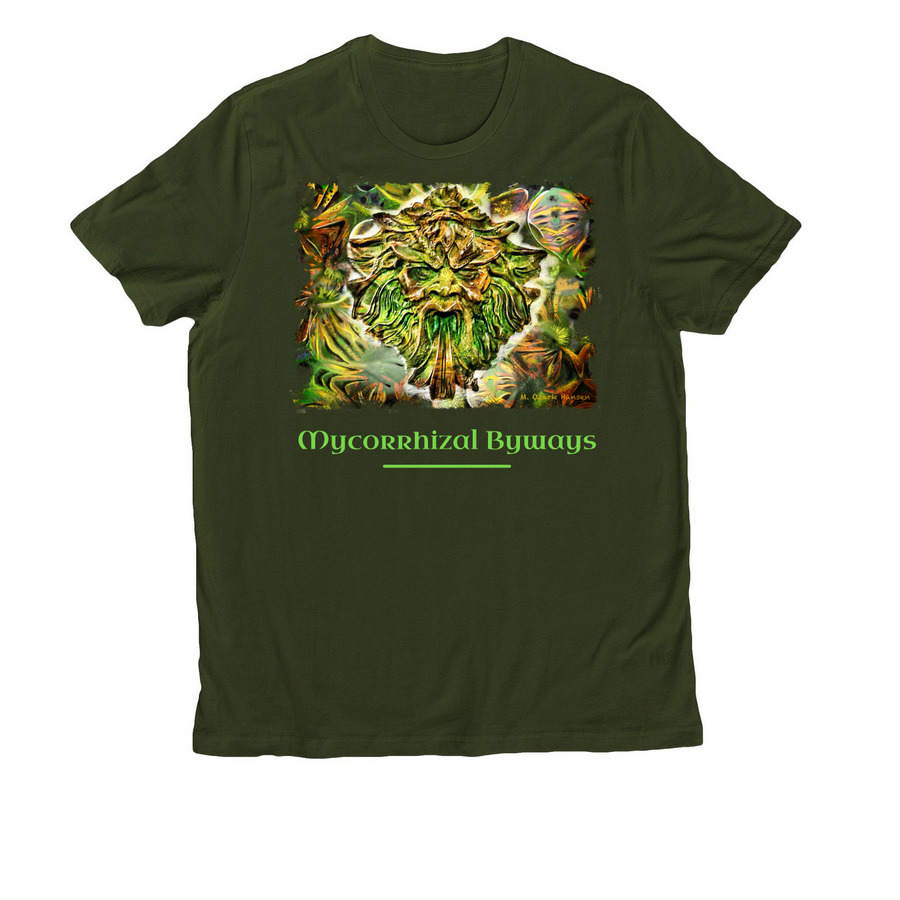 Mycorrhizal Byways, a Herb Green Allmade Organic Cotton Unisex Tee