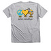 SC-Autism Awareness, a Athletic Heather Premium V-Neck Tee (back-view)