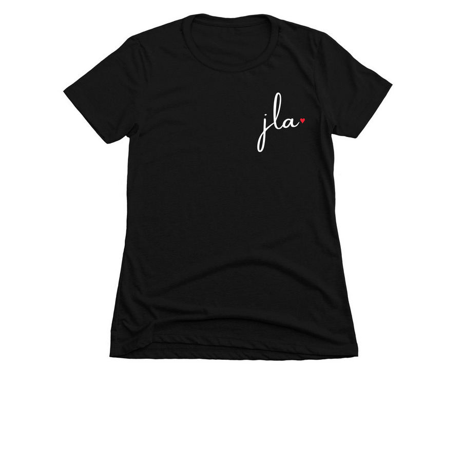 JLA Love, a Black Women's Slim Fit Tee