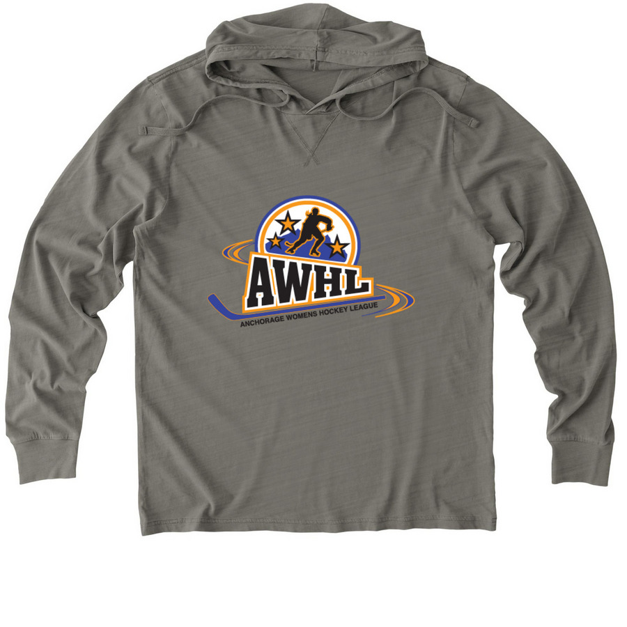 AWHL SWAG, a Driftwood Grey Allmade Organic Cotton Mineral Dye Hoodie Tee