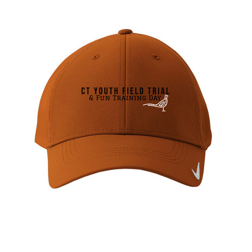 CT Youth Trial Hats, a Desert Orange Printed Nike Dri-FIT Legacy Performance Cap