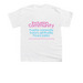 Trans is Divine, a White Youth Unisex Tee (back-view)