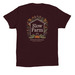 Slow, Wholehearted Agriculture., a Oxblood Black Premium Cotton Tee