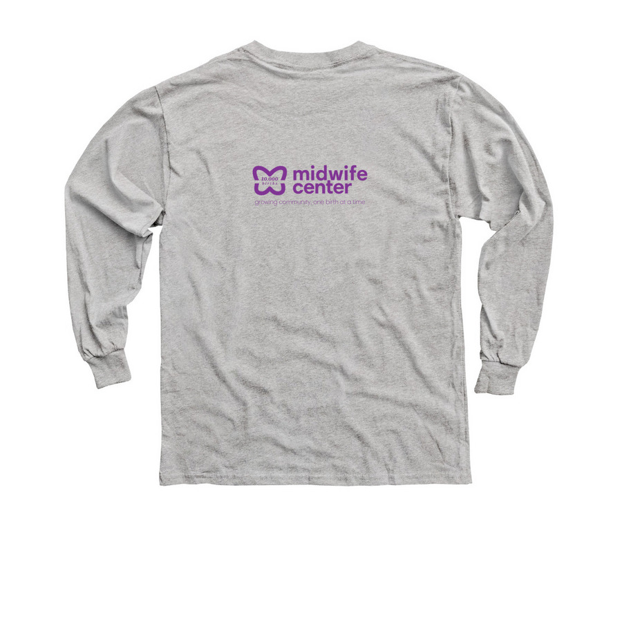 1 of 10,000 babies (Repeating - Youth), a Sport Grey Youth Long Sleeve Tee (back-view)