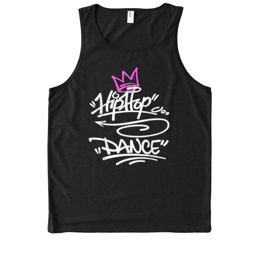Boni's Hip Hop 'Hip Hop Dance' Apparel, a Deep Black Allmade Eco Triblend Tank