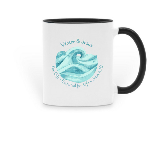 Mugs, a Black Two-Tone Ceramic Mug