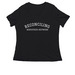 RMN | Simple, a Black Women's Relaxed V-Neck Tee