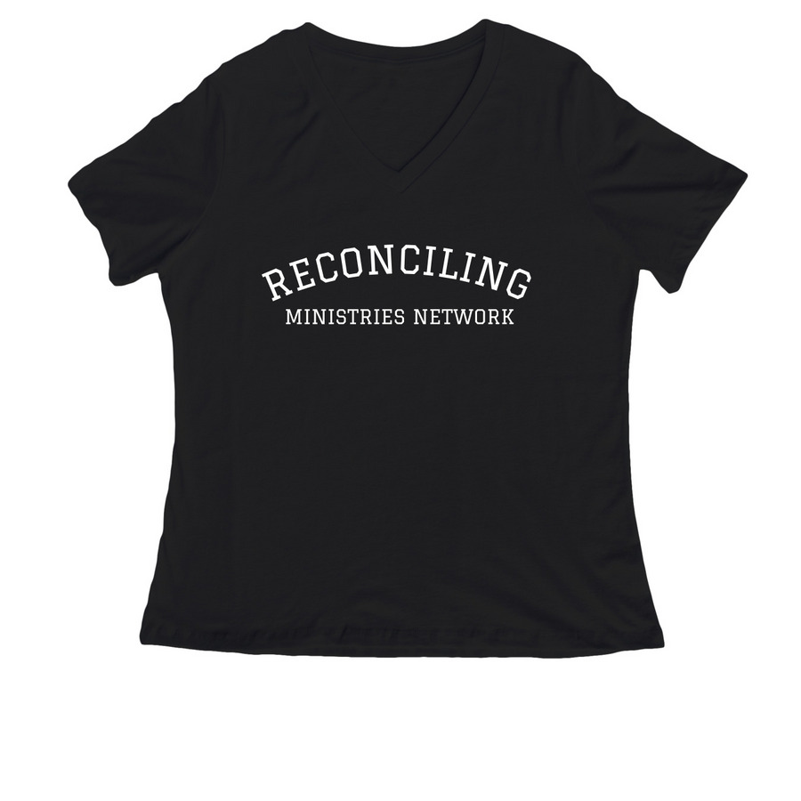 RMN | Simple, a Black Women's Relaxed V-Neck Tee